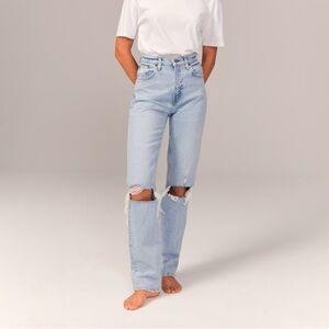 Abercrombie & Fitch Curve Love 90s Jeans Womens Size 25 Ultra High Rise Straight